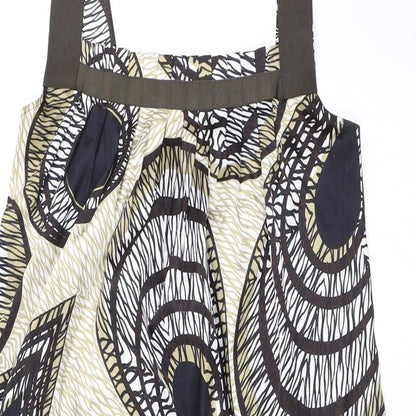 Preworn Womens Beige Geometric  Shift  Size S