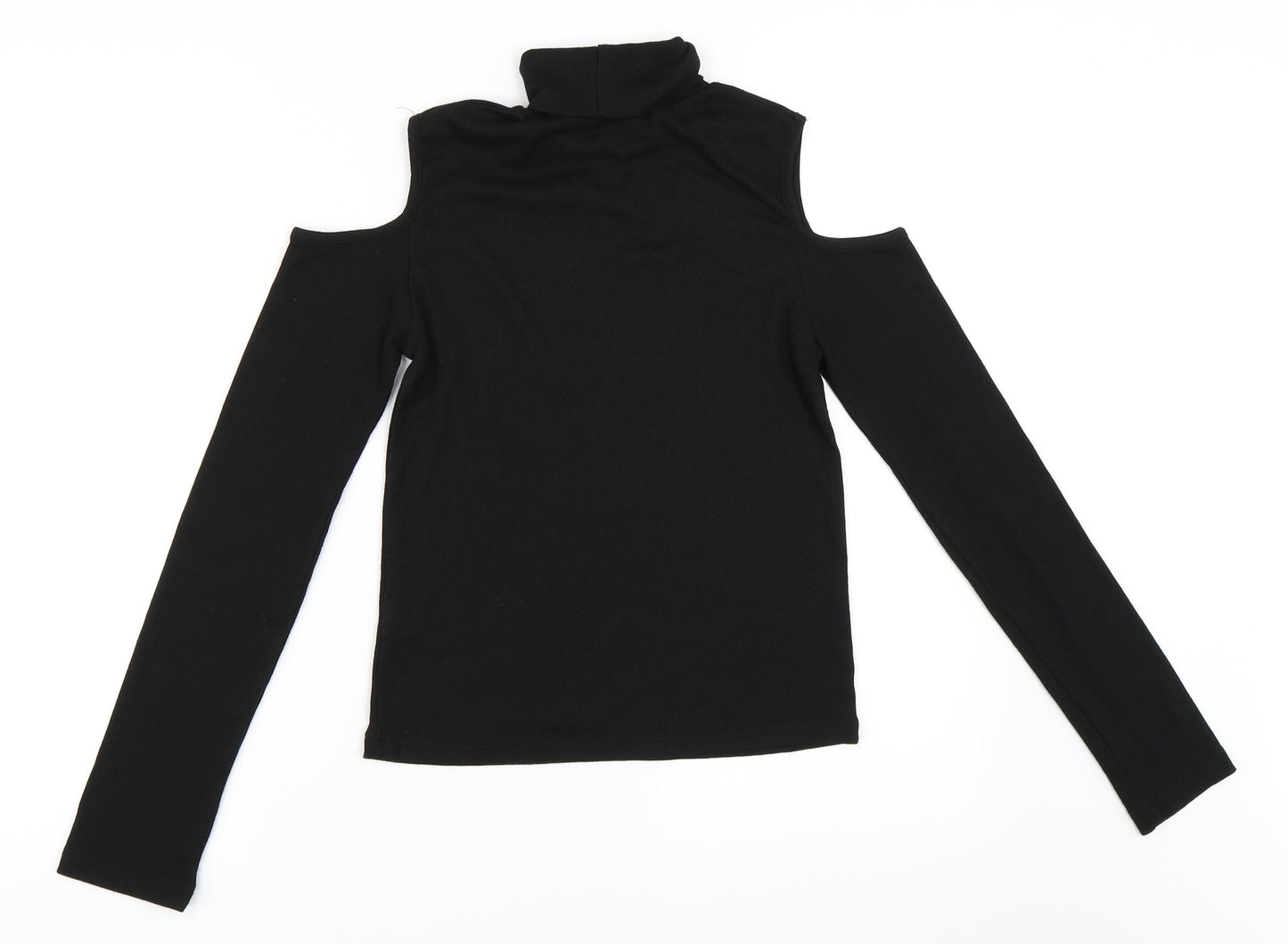 YD Girls Black   Pullover Jumper Size 12-13 Years  - Cut Out Shoulders