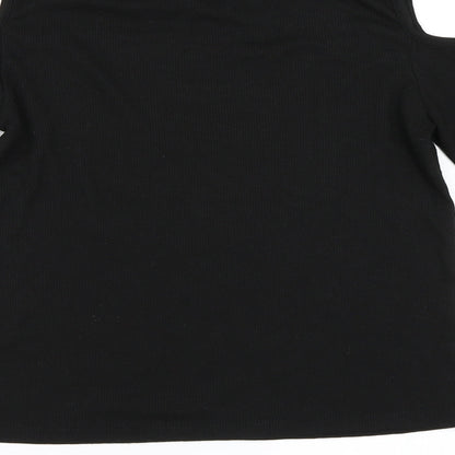 YD Girls Black   Pullover Jumper Size 12-13 Years  - Cut Out Shoulders