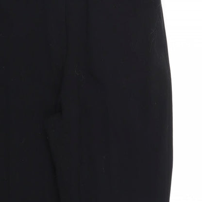 M&S Womens Black   Trousers  Size 14 L28 in
