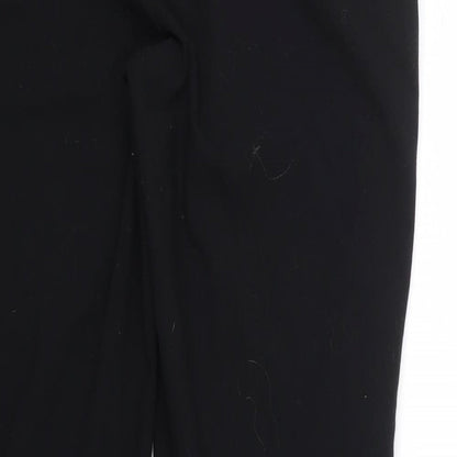 M&S Womens Black   Trousers  Size 14 L28 in