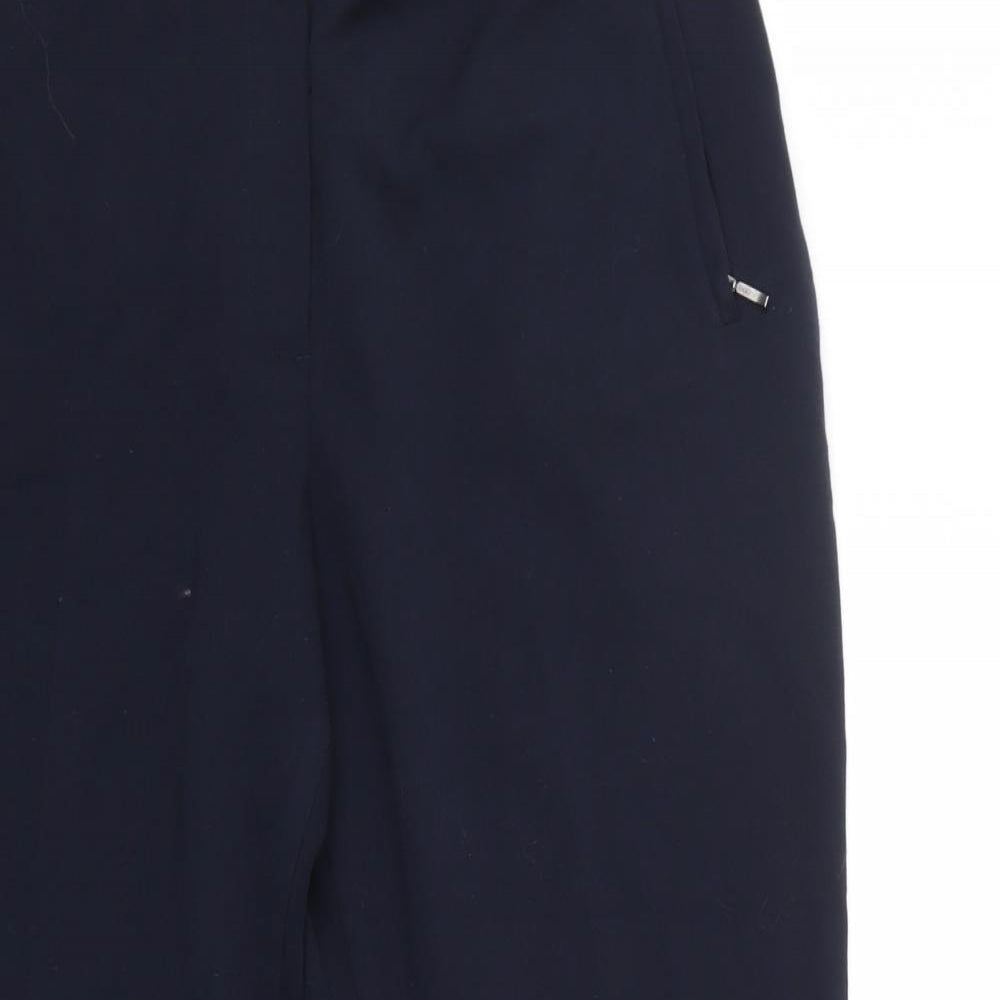 M&S Womens Blue   Trousers  Size 14 L26.5 in