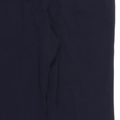 M&S Womens Blue   Trousers  Size 14 L26.5 in