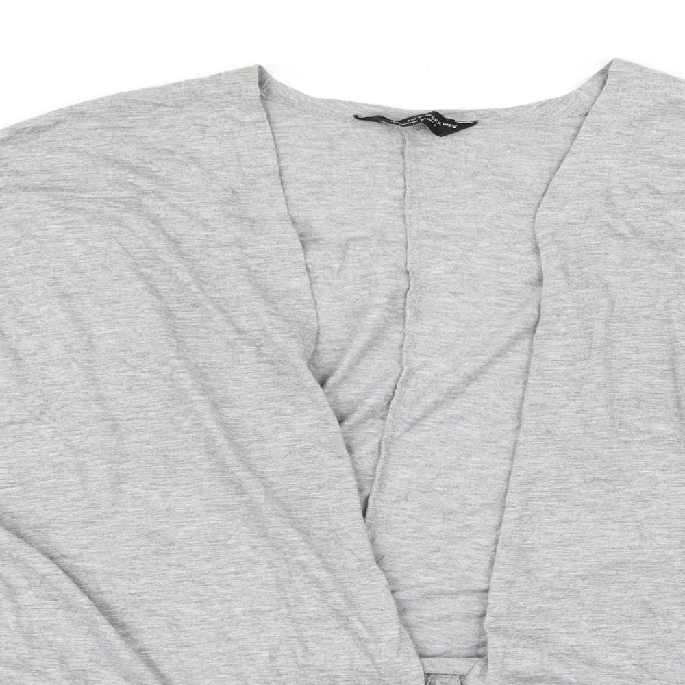 Dorothy Perkins Womens Grey   Cardigan Jumper Size M