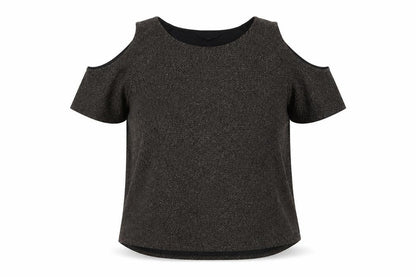 Womens UK Size 12 New Look Gold Basic T-Shirt