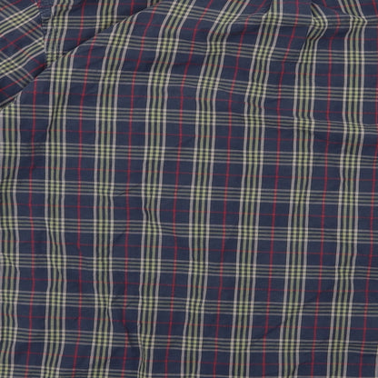 Mens UK Size M IZOD Blue  Button-Up Long Sleeve Casual Shirt
