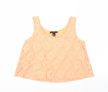 FOREVER 21 Womens Orange   Cropped T-Shirt Size S