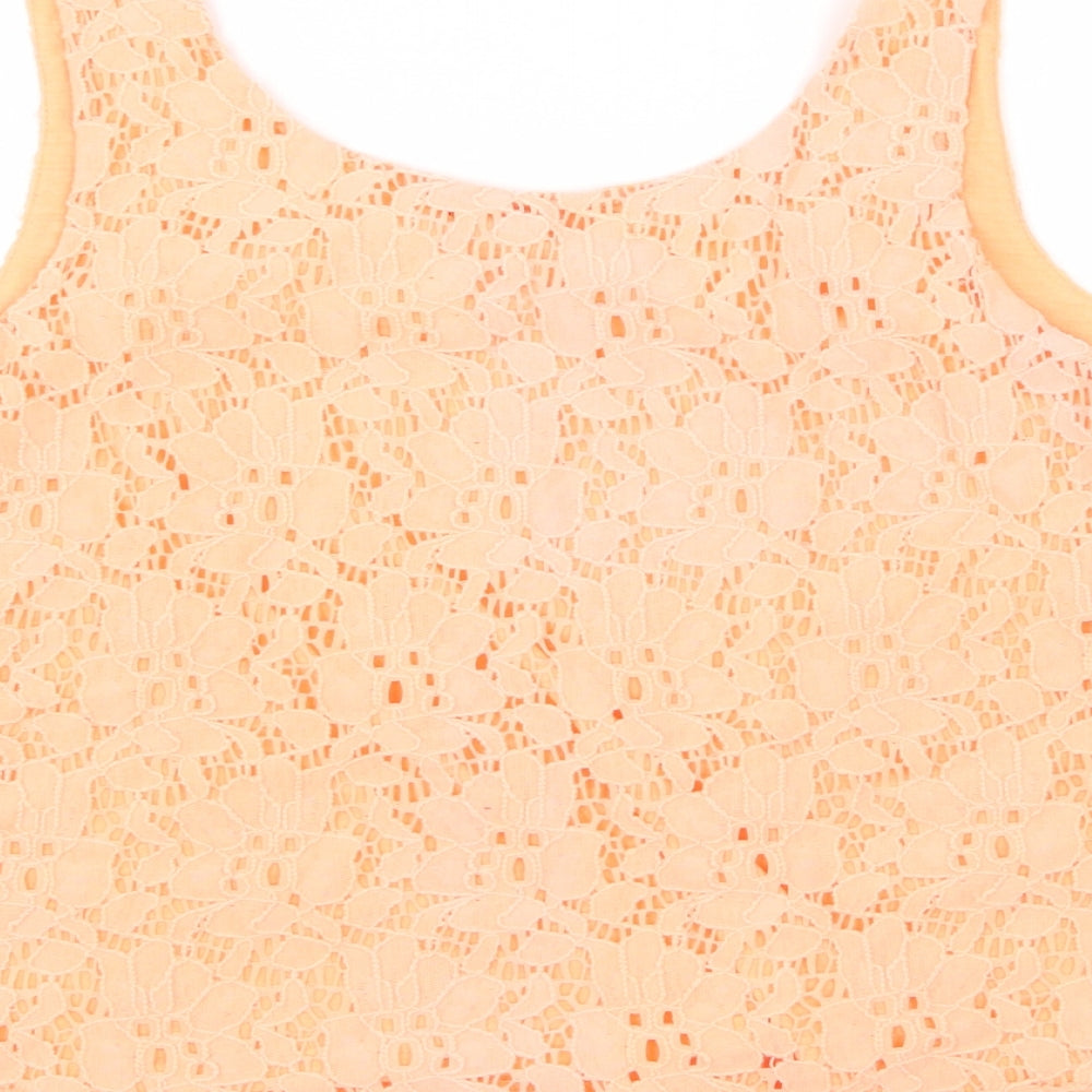 FOREVER 21 Womens Orange   Cropped T-Shirt Size S