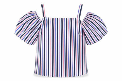 Womens UK Size 10 Papaya Blue Basic Blouse