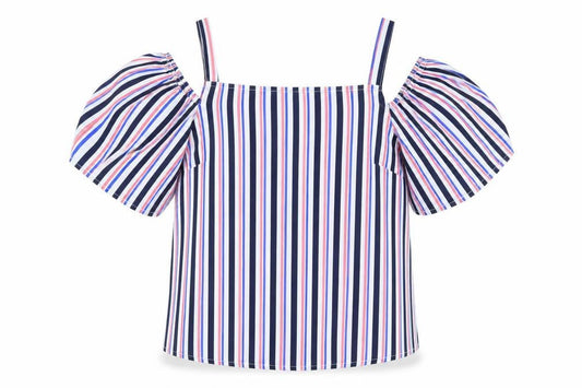 Womens UK Size 10 Papaya Blue Basic Blouse
