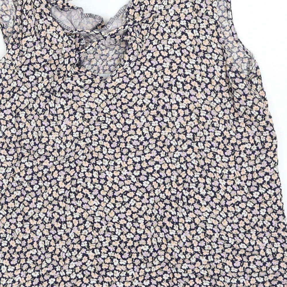 Womens UK Size 10 Atmosphere Multicoloured Basic Blouse