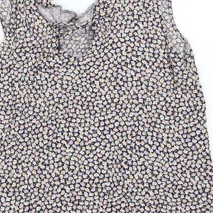 Womens UK Size 10 Atmosphere Multicoloured Basic Blouse