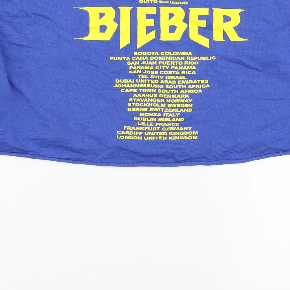 H&M Womens Blue   Pullover Jumper Size S  - Justin Beiber Tour