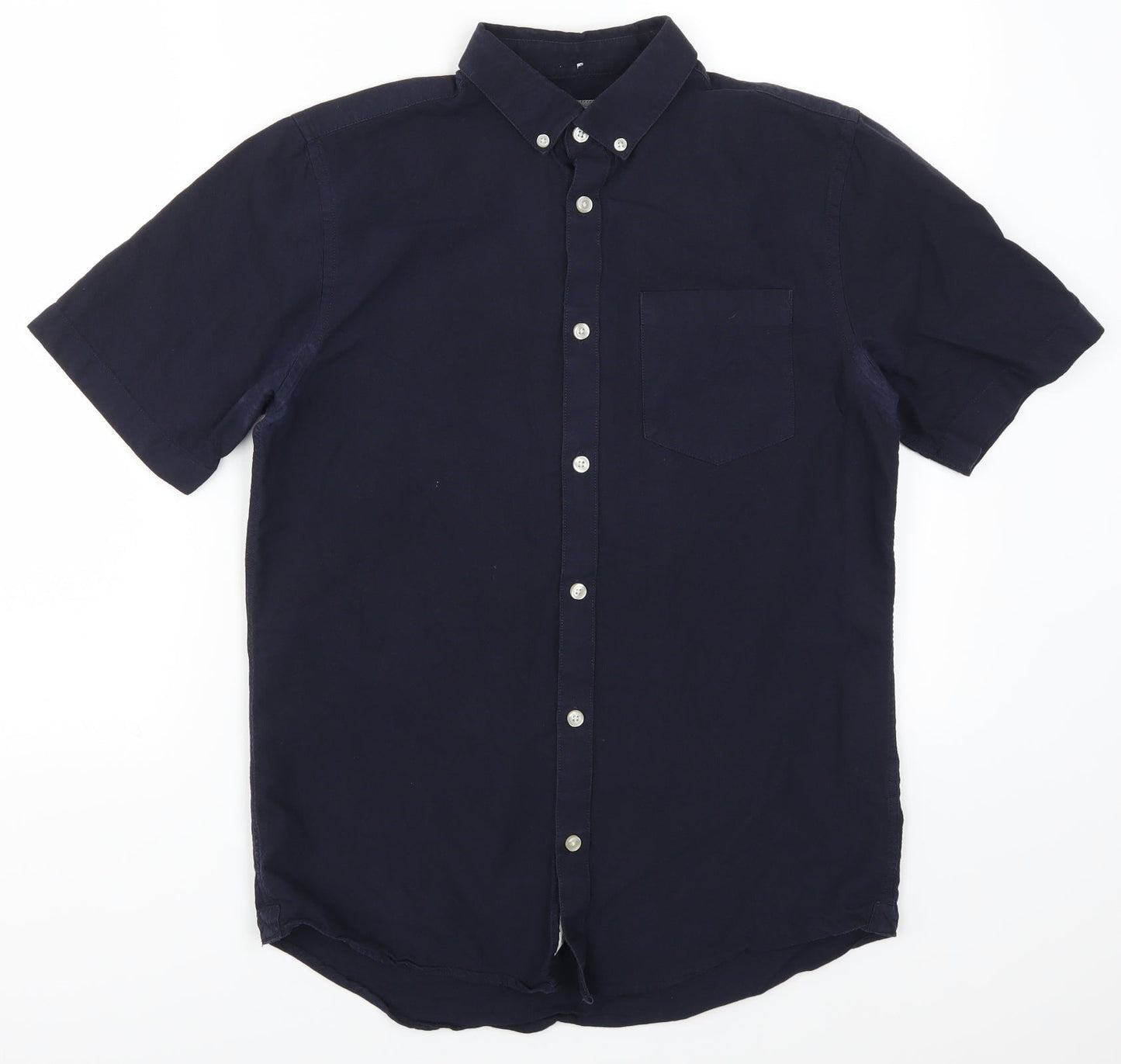 River Island Mens Blue    Button-Up Size S