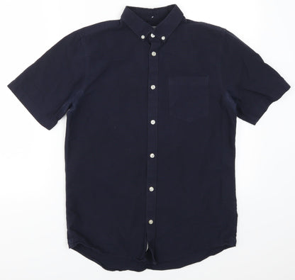 River Island Mens Blue    Button-Up Size S