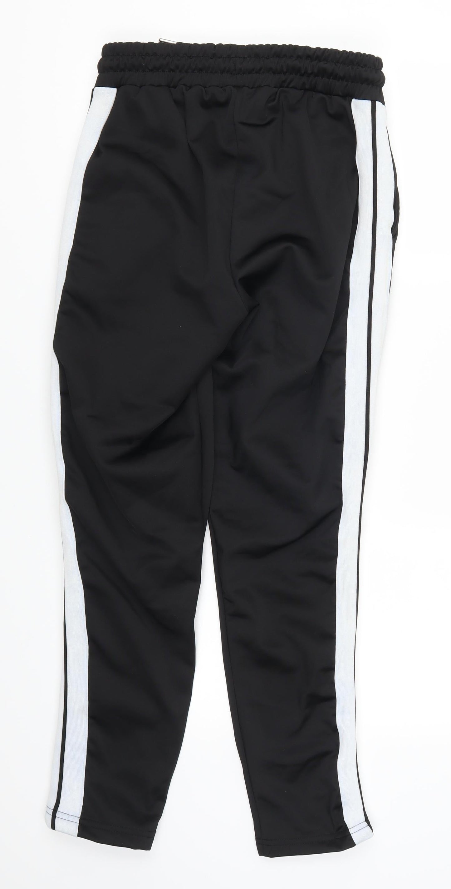 Womens UK Size S Boohoo Regular Fit Sweatpants Black Trousers