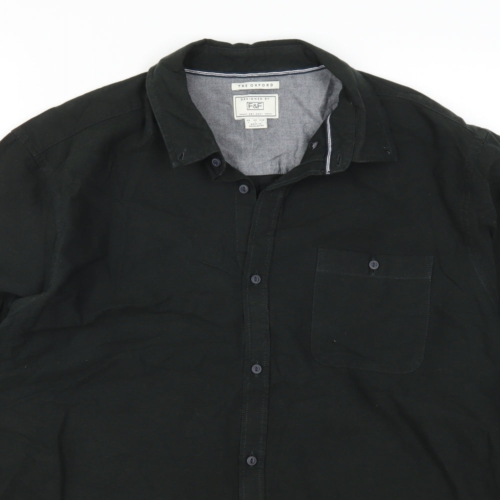 F&F Mens Green    Button-Up Size L
