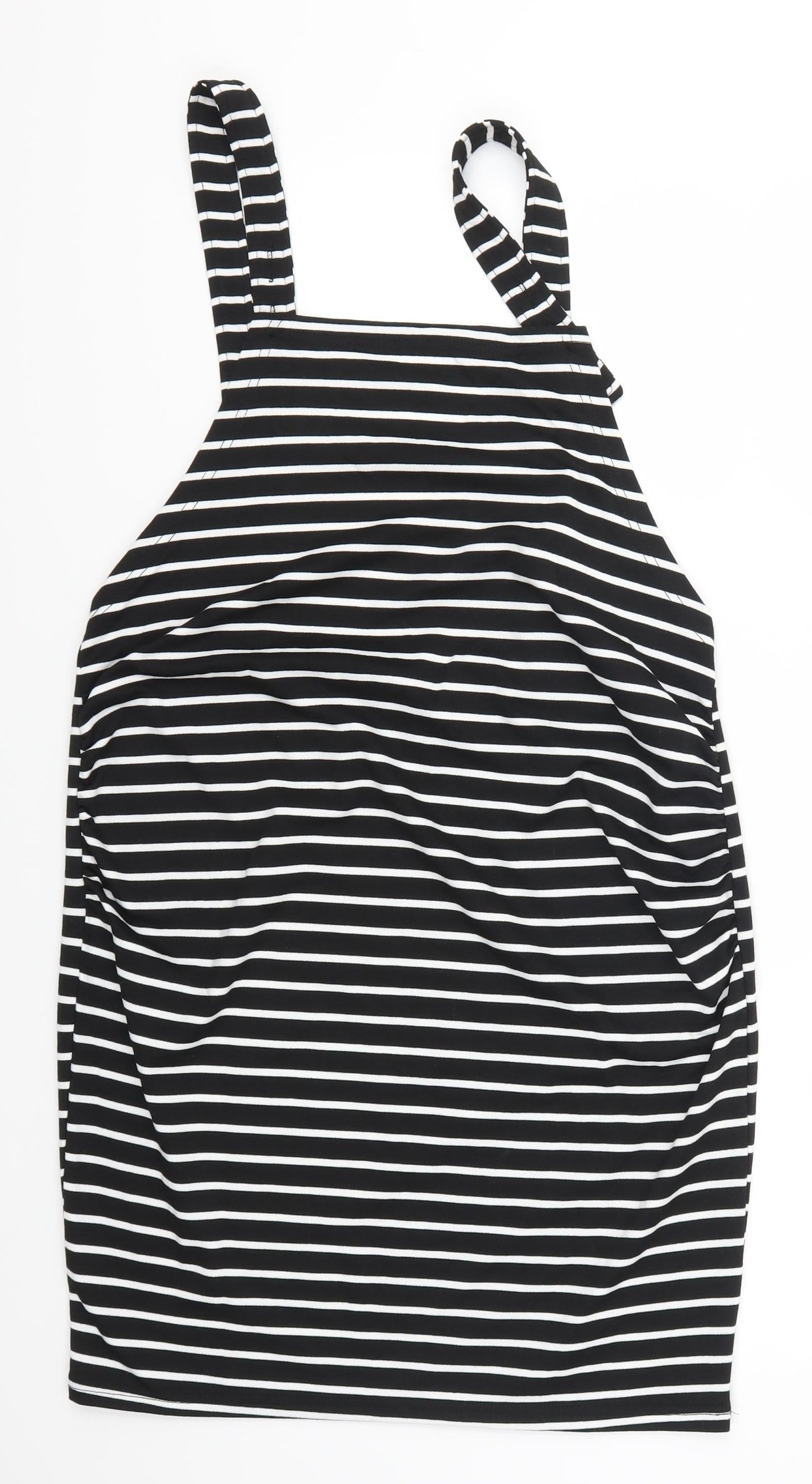 SheIn Womens Black Striped  Pencil Dress  Size L