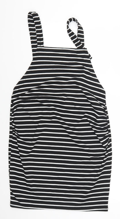 SheIn Womens Black Striped  Pencil Dress  Size L