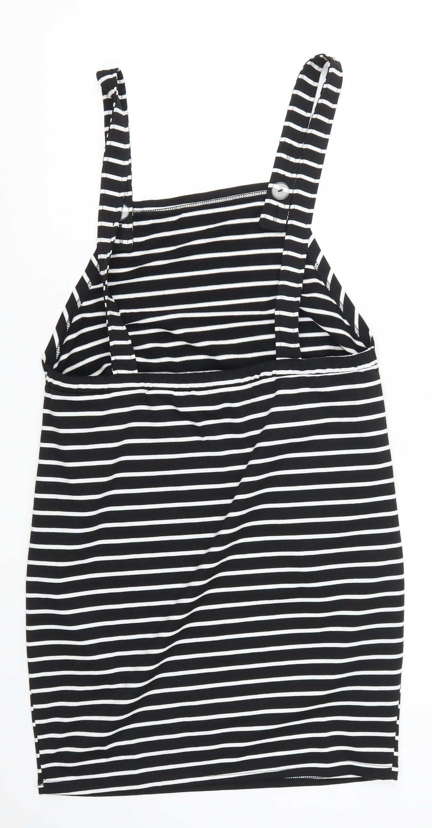 SheIn Womens Black Striped  Pencil Dress  Size L