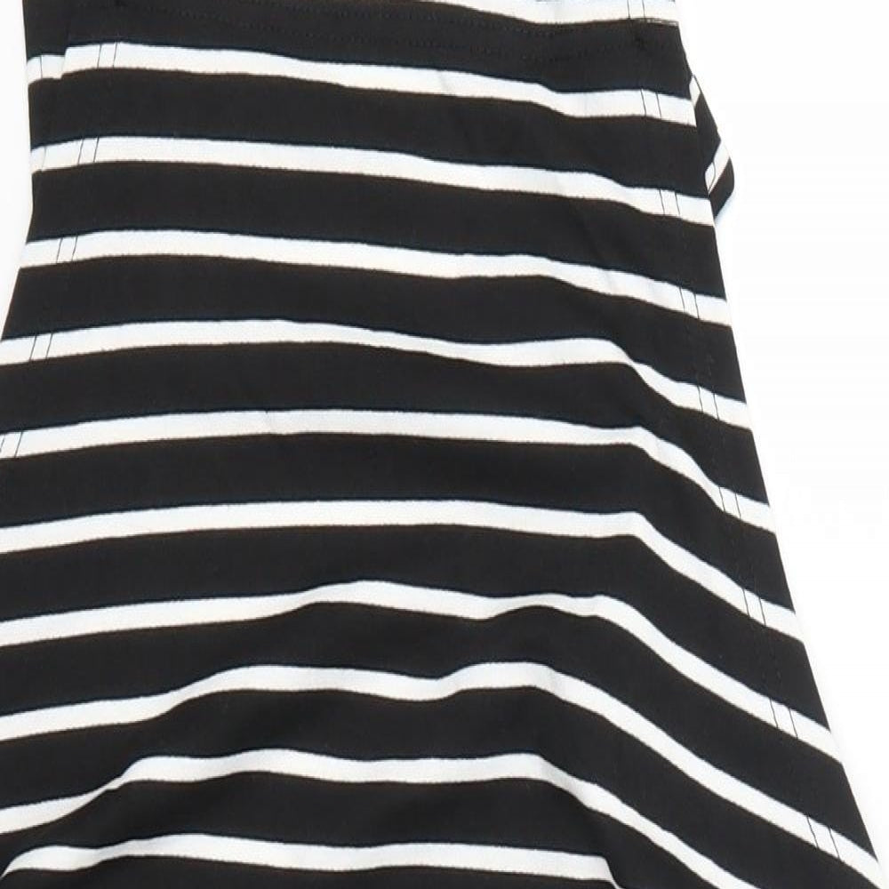 SheIn Womens Black Striped  Pencil Dress  Size L