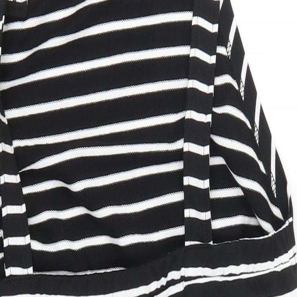 SheIn Womens Black Striped  Pencil Dress  Size L