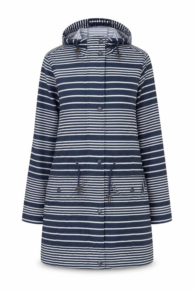 Womens UK Size 10 BHS Blue Anorak Coat