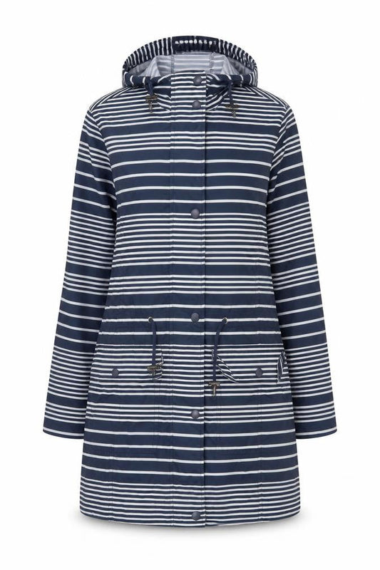 Womens UK Size 10 BHS Blue Anorak Coat
