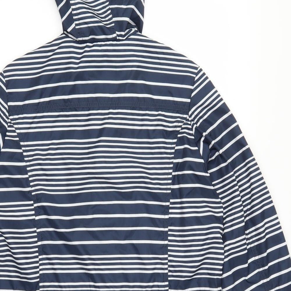 Womens UK Size 10 BHS Blue Anorak Coat