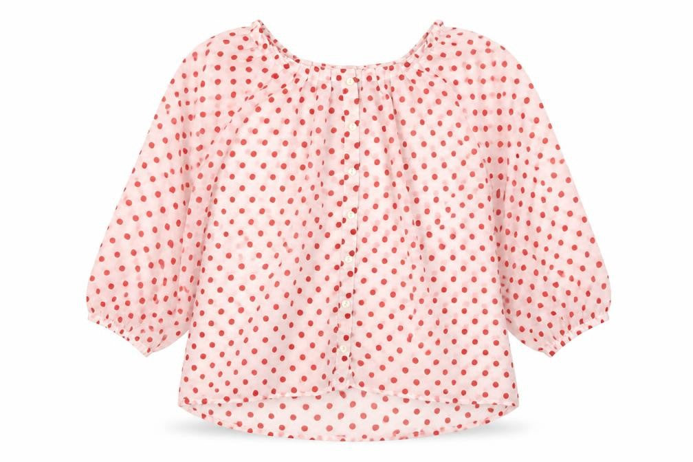 Womens UK Size 6 H&M Red Basic Button-Up