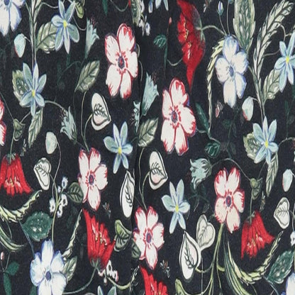 TU Womens Multicoloured Floral  Trousers  Size 8 L27 in