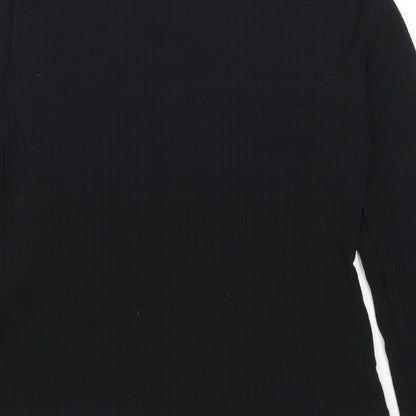 Womens UK Size 12 Boohoo Black Basic T-Shirt