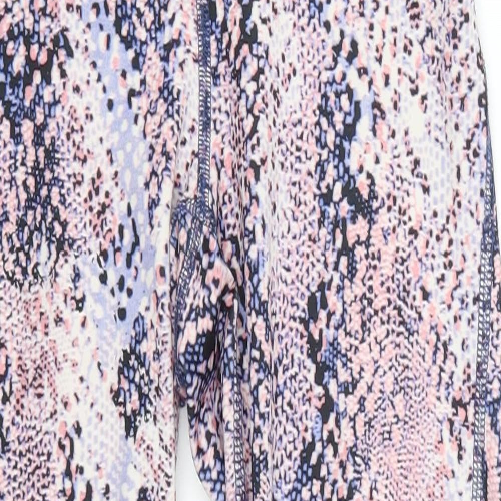 F&F Womens Pink Flecked  Cropped Leggings Size XS L22 in - Purple