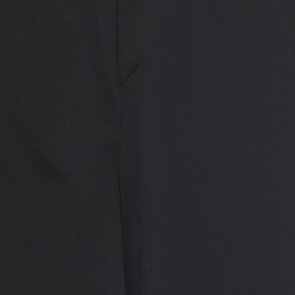 Augusta Womens Black   Cropped Trousers Size L L23 in
