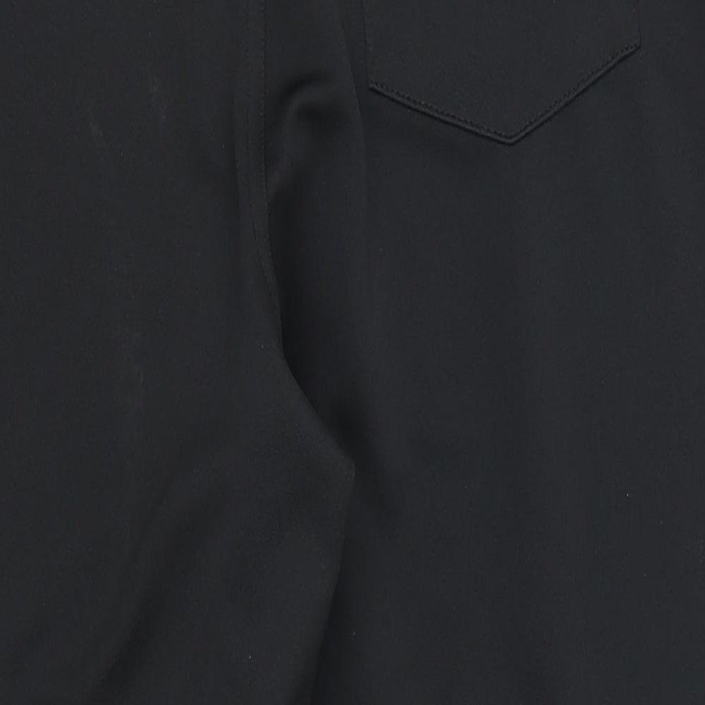 Augusta Womens Black   Cropped Trousers Size L L23 in