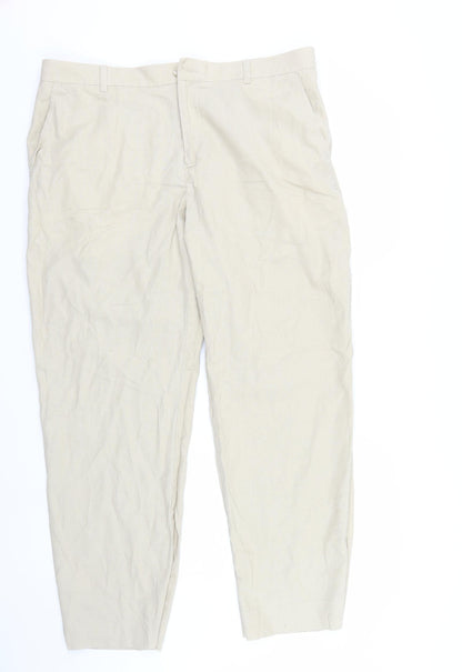 Womens UK Size 36 Marks and Spencer Regular Fit  Beige Trousers