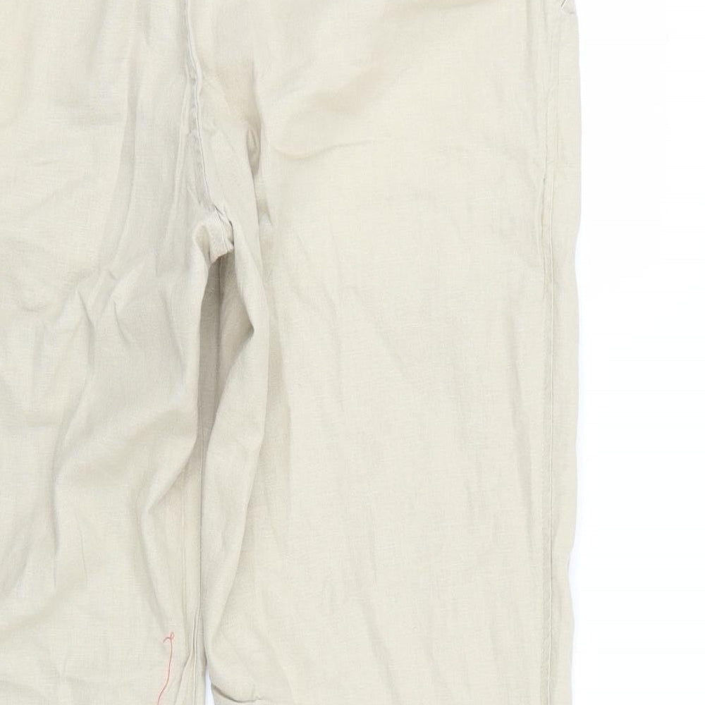 Womens UK Size 36 Marks and Spencer Regular Fit  Beige Trousers