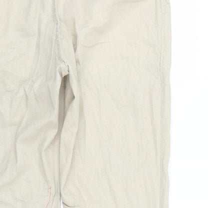 Womens UK Size 36 Marks and Spencer Regular Fit  Beige Trousers