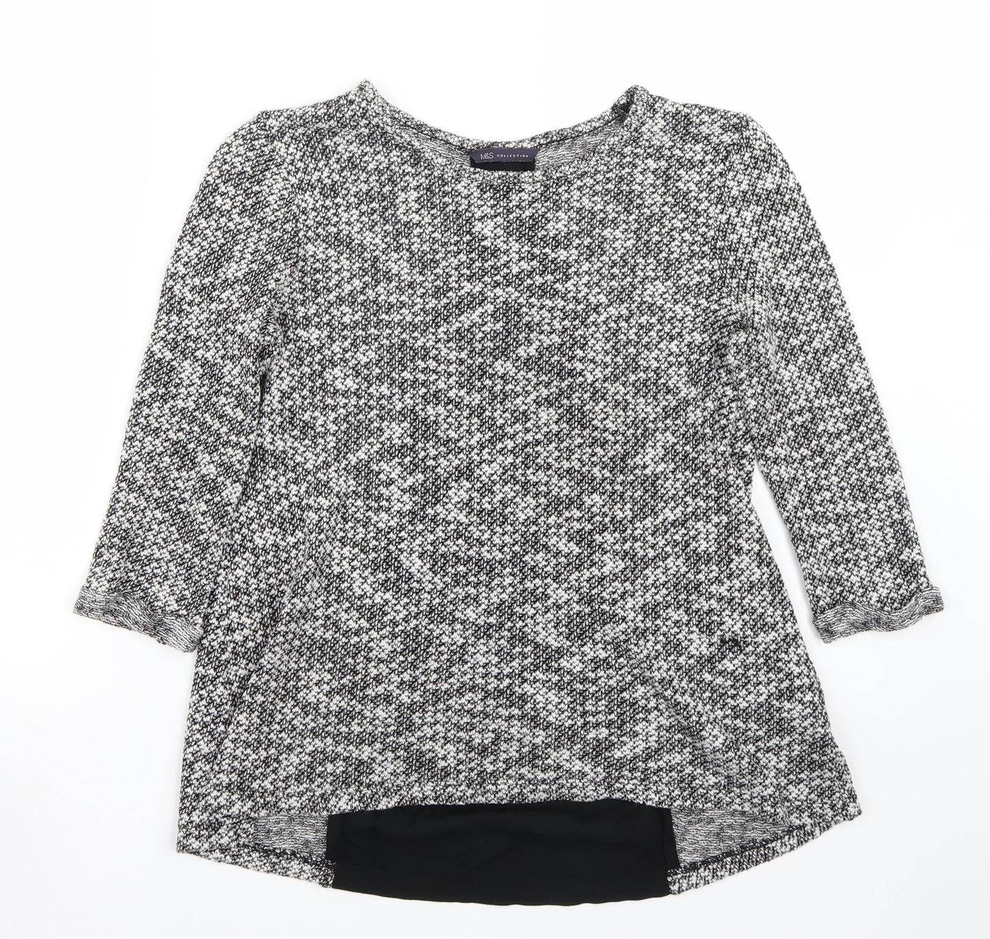 Womens UK Size 8 Marks and Spencer White Basic T-Shirt