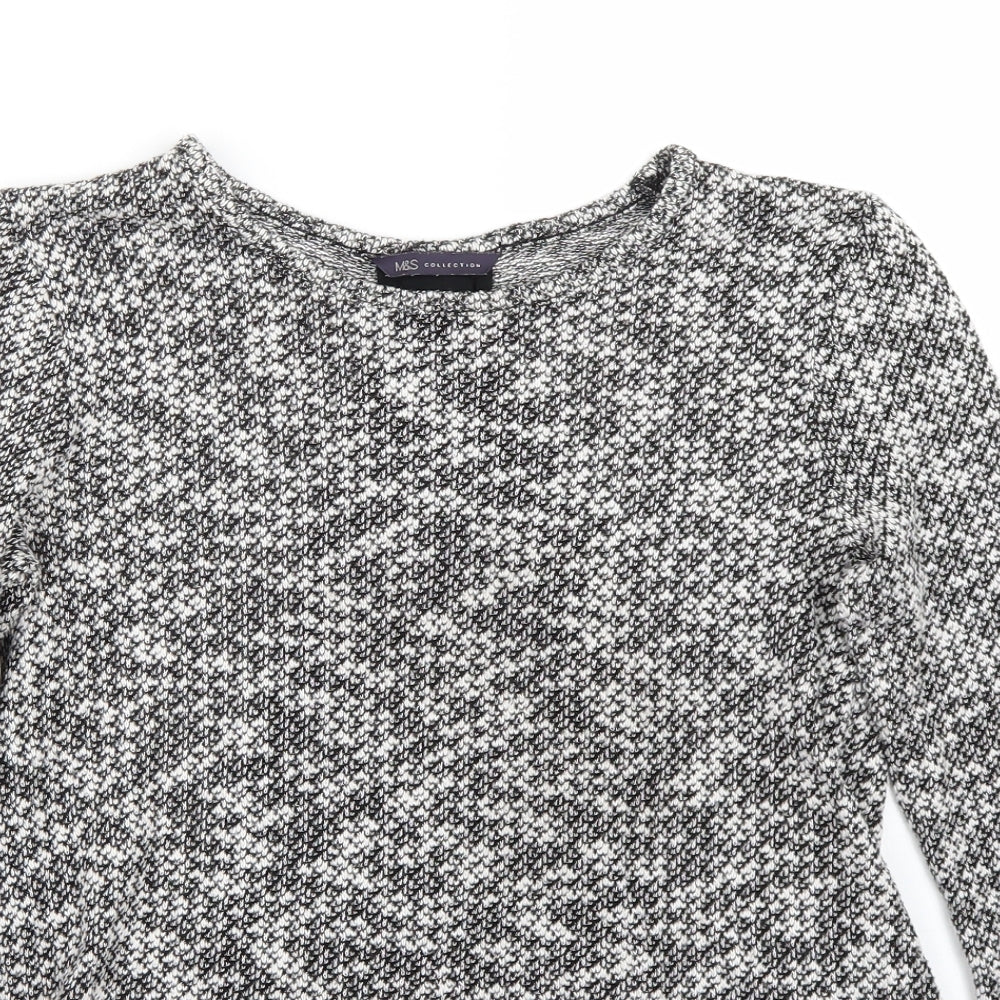Womens UK Size 8 Marks and Spencer White Basic T-Shirt