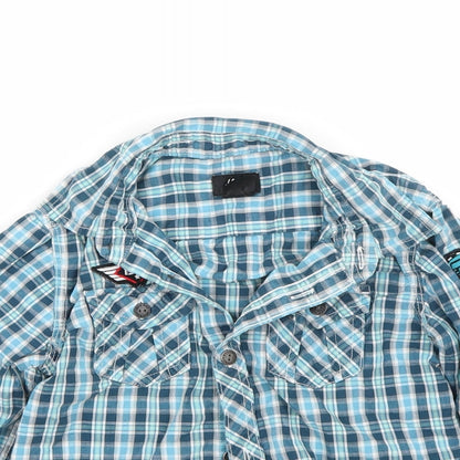 H&M Boys Blue   Basic Button-Up Size 2-3 Years