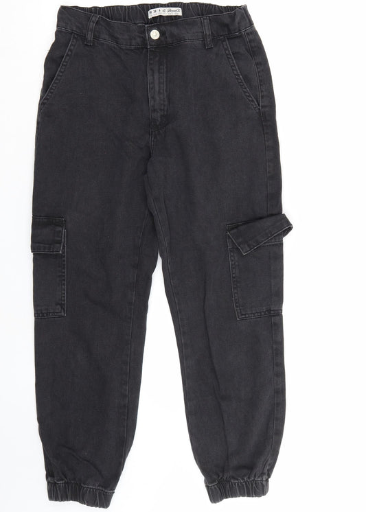 Denim & Co. Womens Black   Straight Jeans Size 10 L26 in