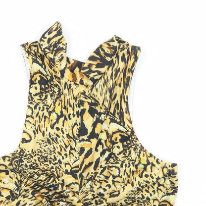 Womens UK Size 8 ASOS Yellow Basic Tank