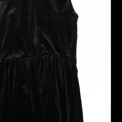 Glamorous Womens Black  Rayon A-Line  Size 14