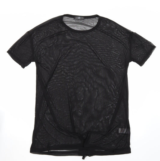 Missguided Womens Black   Basic T-Shirt Size 8