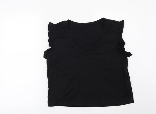 SheIn Womens Black   Basic T-Shirt Size L