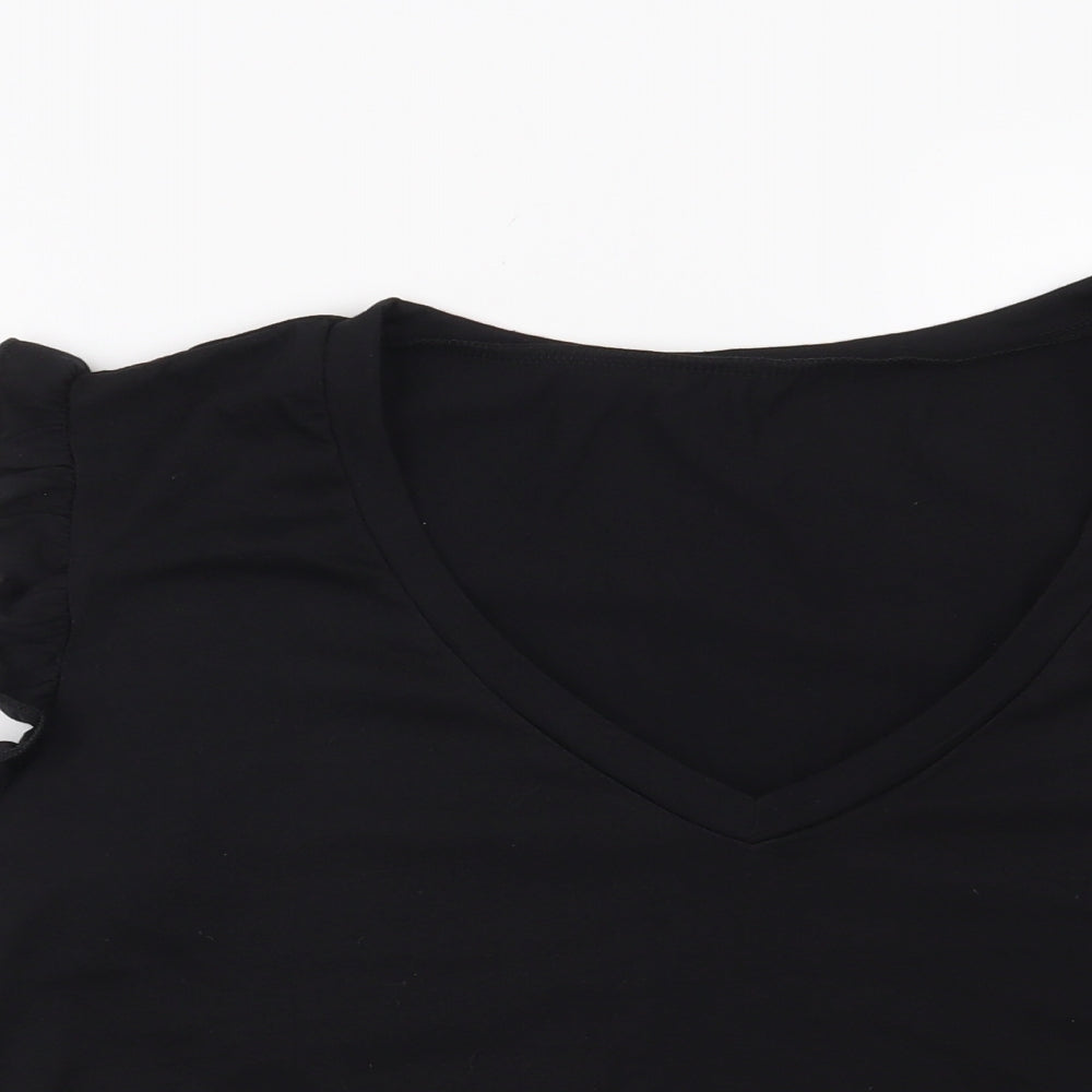 SheIn Womens Black   Basic T-Shirt Size L