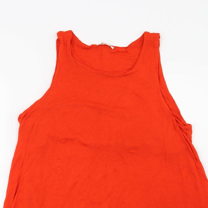 Womens UK Size S H&M Red Basic Blouse
