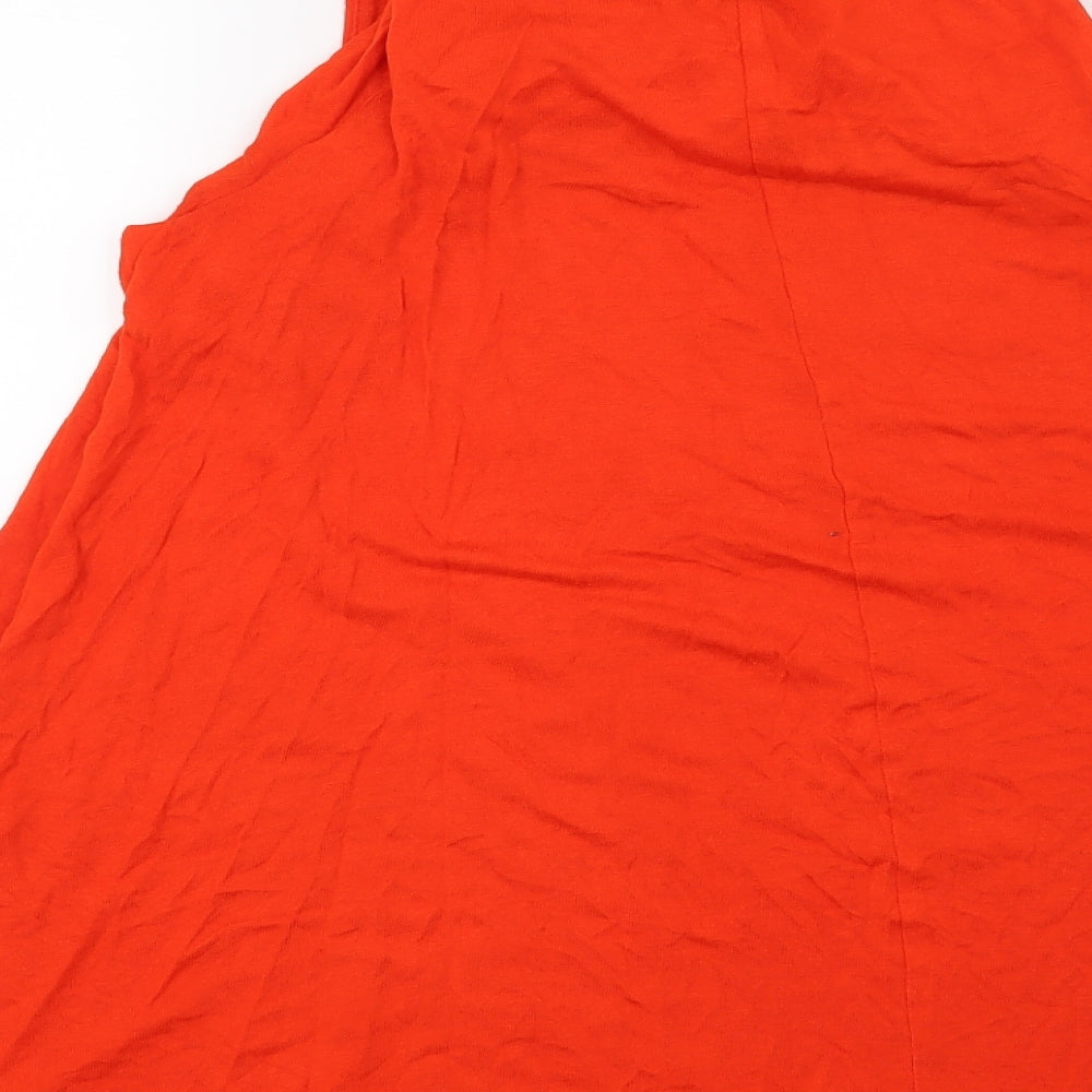 Womens UK Size S H&M Red Basic Blouse