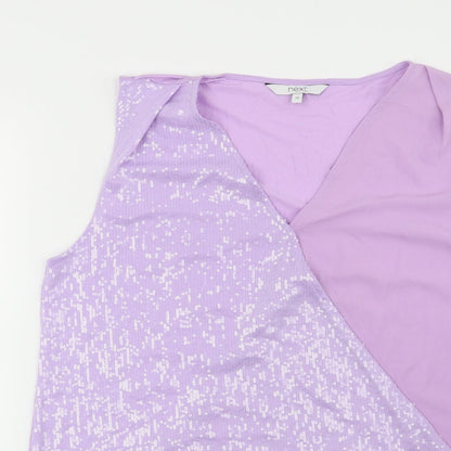 Womens UK Size 12 NEXT Purple Basic Blouse